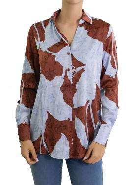 Camicia fantasia con bottoni e colletto Only